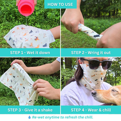 CoolingPals Human Cooling Neck Gaiter WOOFESSENTIAL
