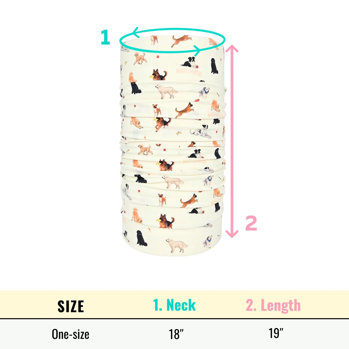 CoolingPals Human Cooling Neck Gaiter WOOFESSENTIAL