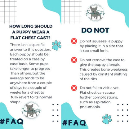 Puppy Flat Chest protector & treatment "bundle"All Sizes Horizon Animal Care