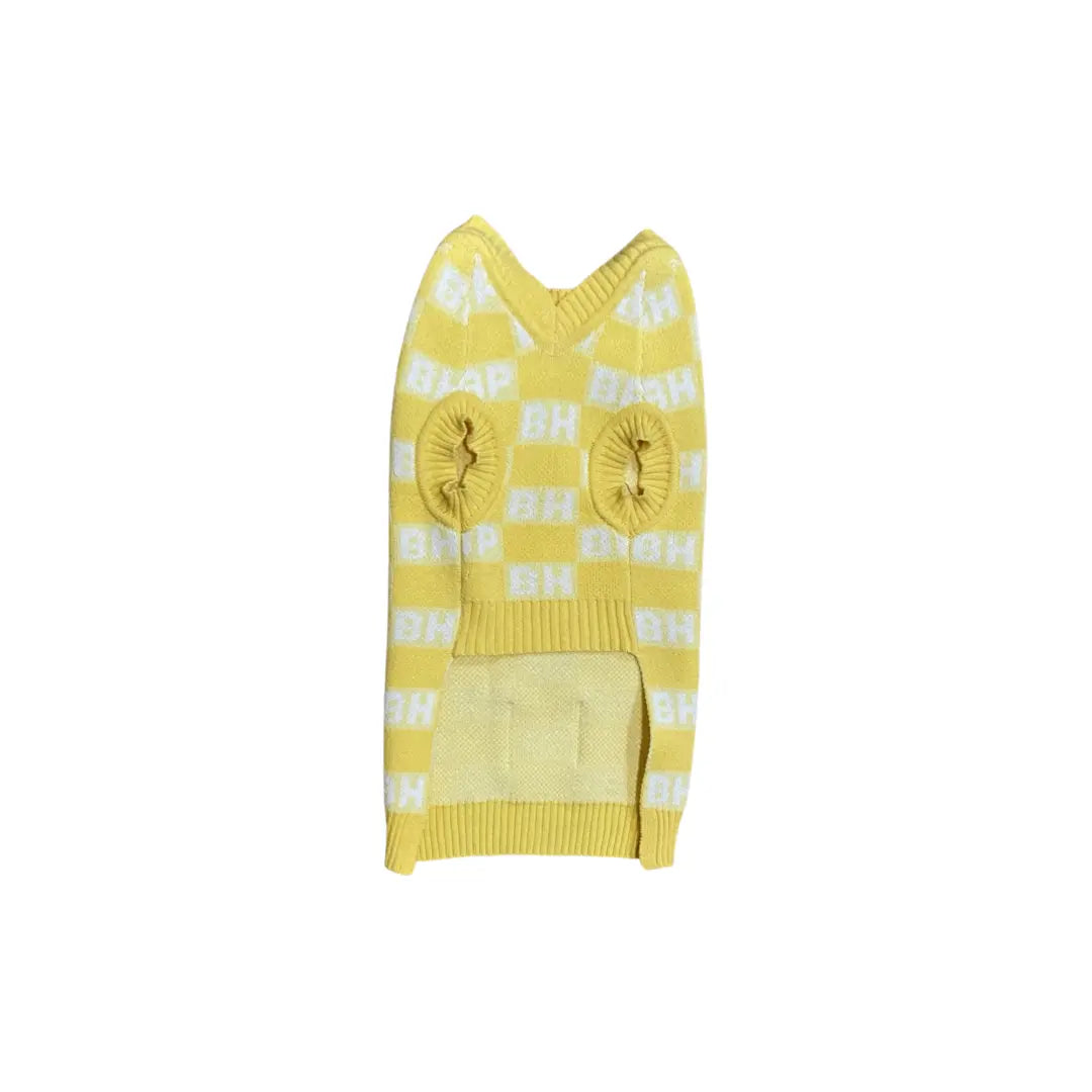 BP X BH Check Sweater vest BESPOKE PAWS