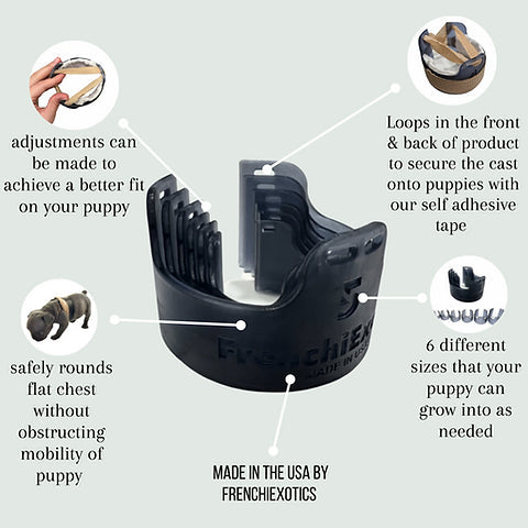 Puppy Flat Chest protector & treatment "bundle"All Sizes Horizon Animal Care