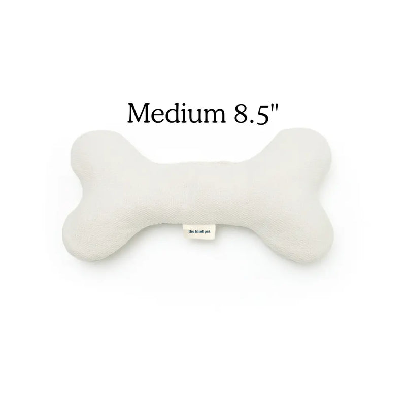 Plush Hemp Dog Toy Bone for Gentle Chewers | Boba & Vespa