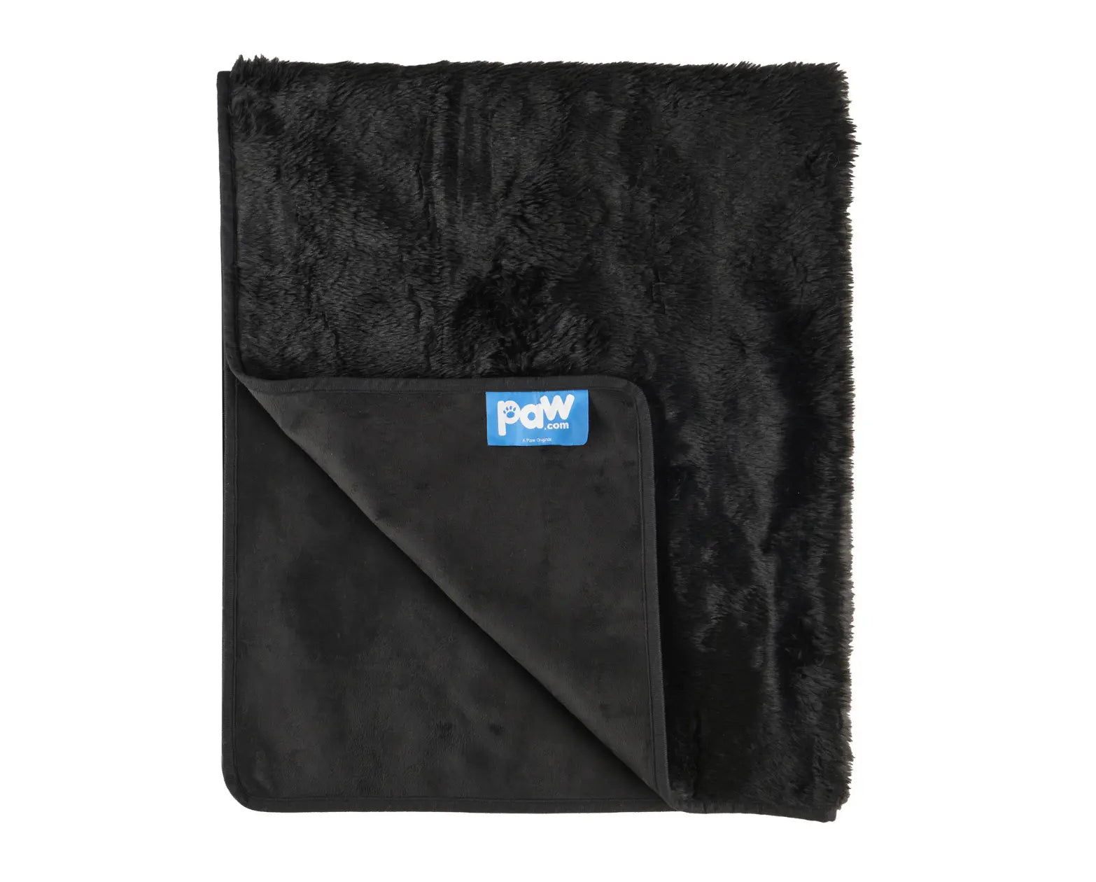 PupProtector™ Summer Short Fur Waterproof Throw Blanket - Midnight Black Paw.com