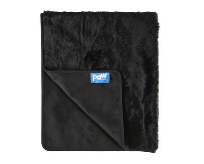 PupProtector™ Summer Short Fur Waterproof Throw Blanket - Midnight Black Paw.com