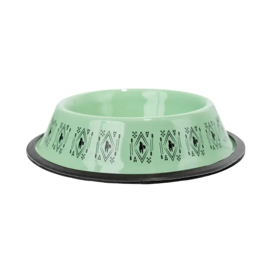 Non-Skid Boho Stainless Steel Dog Bowl – with Whimsical Unicorn Design, Silicone Base for Medium Dogs – 24oz American Pet Supplies