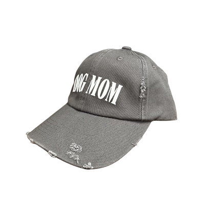 Dog Mom Distressed Cap - Nickel Le Gray Haus