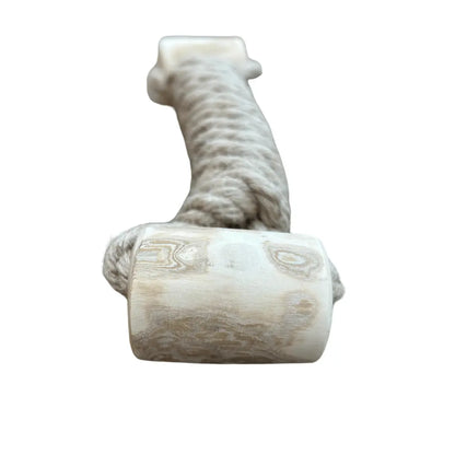 hemp rope + coffee wood toy rōmng