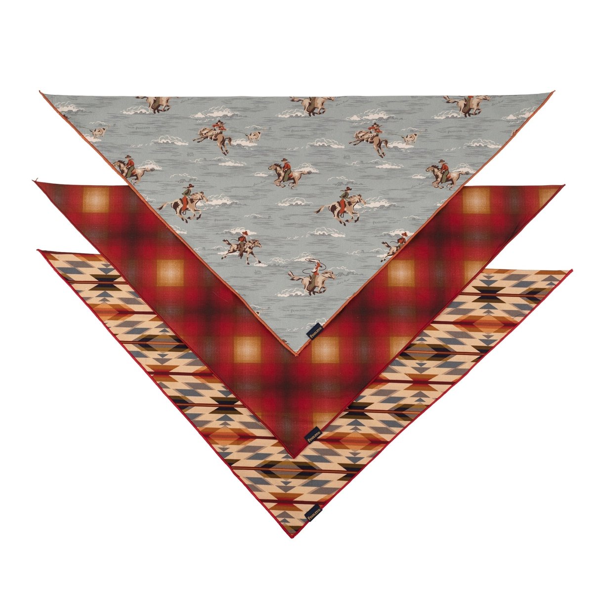 Pendleton Pet Bandana Multipack Riders Range pattern detail