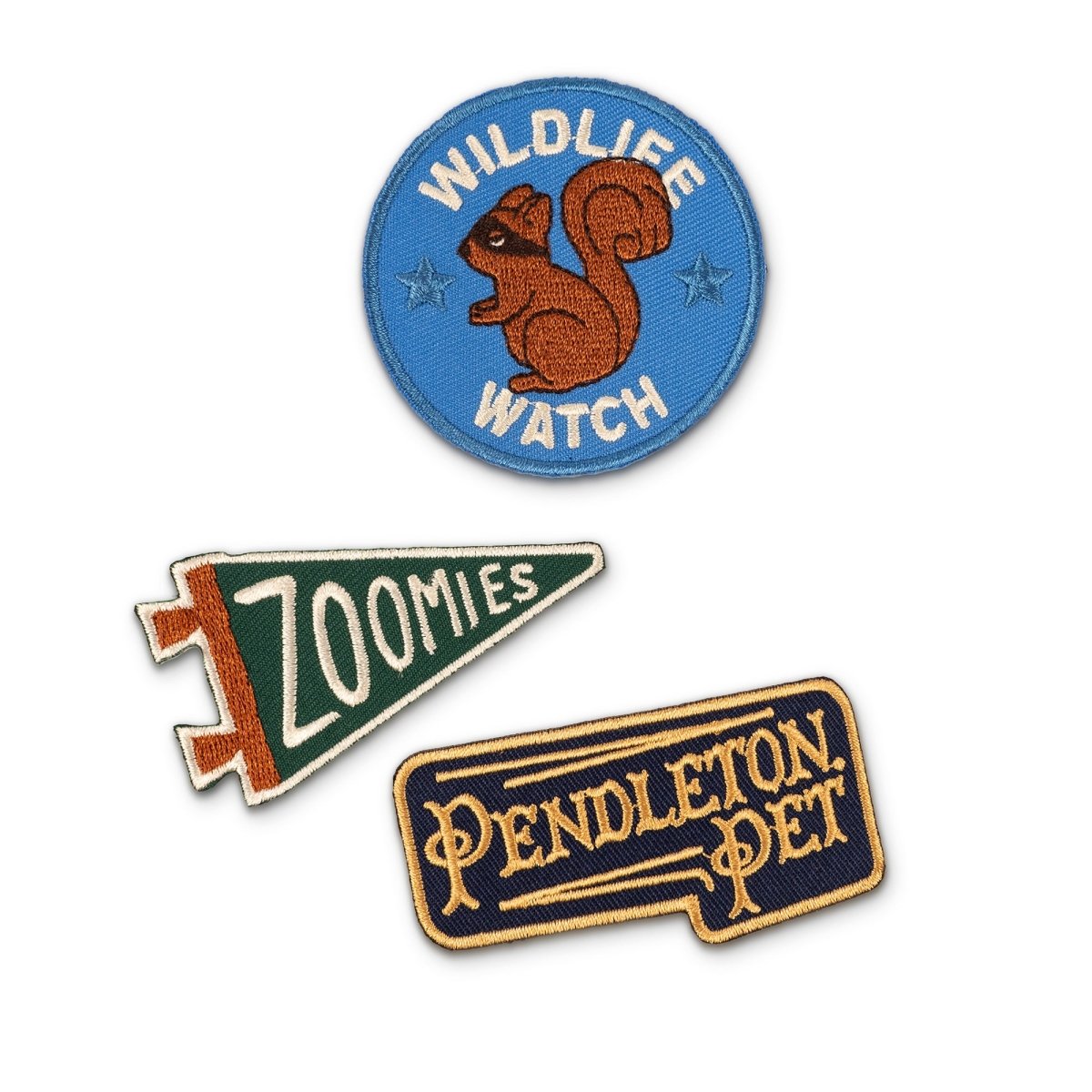 Pendleton x Scout's Honour Pet Merit Badges Pack 3 Compass design
