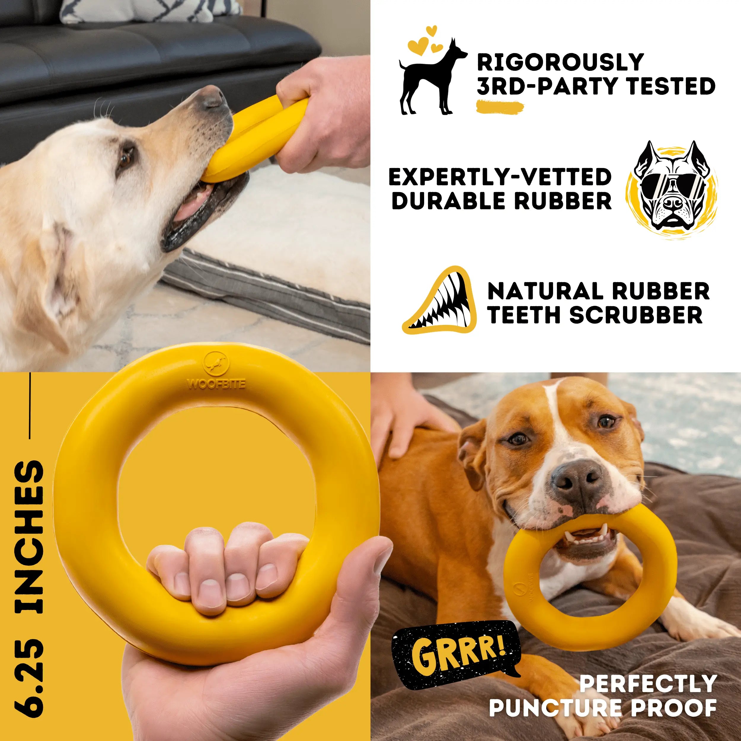 Power Ring Monster K9 Dog Toys