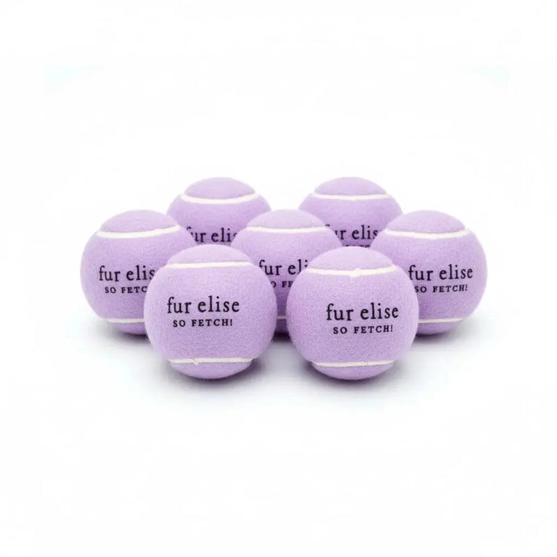 Fur Elise So Fetch! Tennis Ball Pack of 7 - Lilac