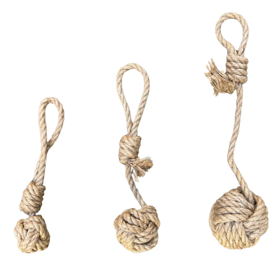 hemp rope dog tug toy rōmng