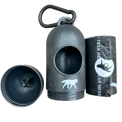 Bamboo Poop Bag Dispenser w/ 1 Compostable roll rōmng