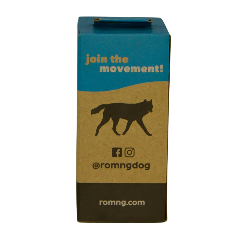 bio-based dog poop bags + bamboo dispenser