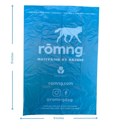 bio-based dog poop bags rōmng