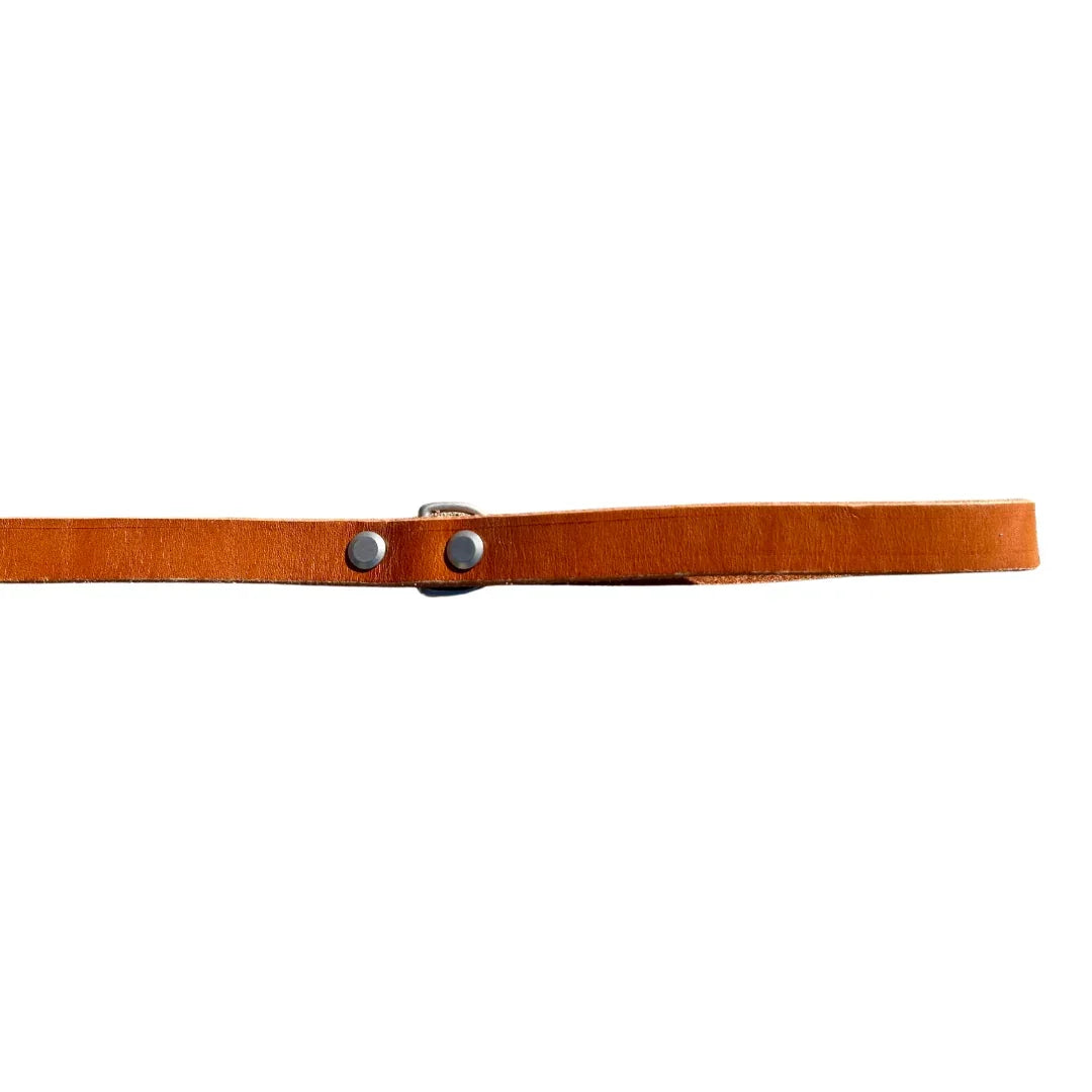 handmade leather dog leash by rōmng
