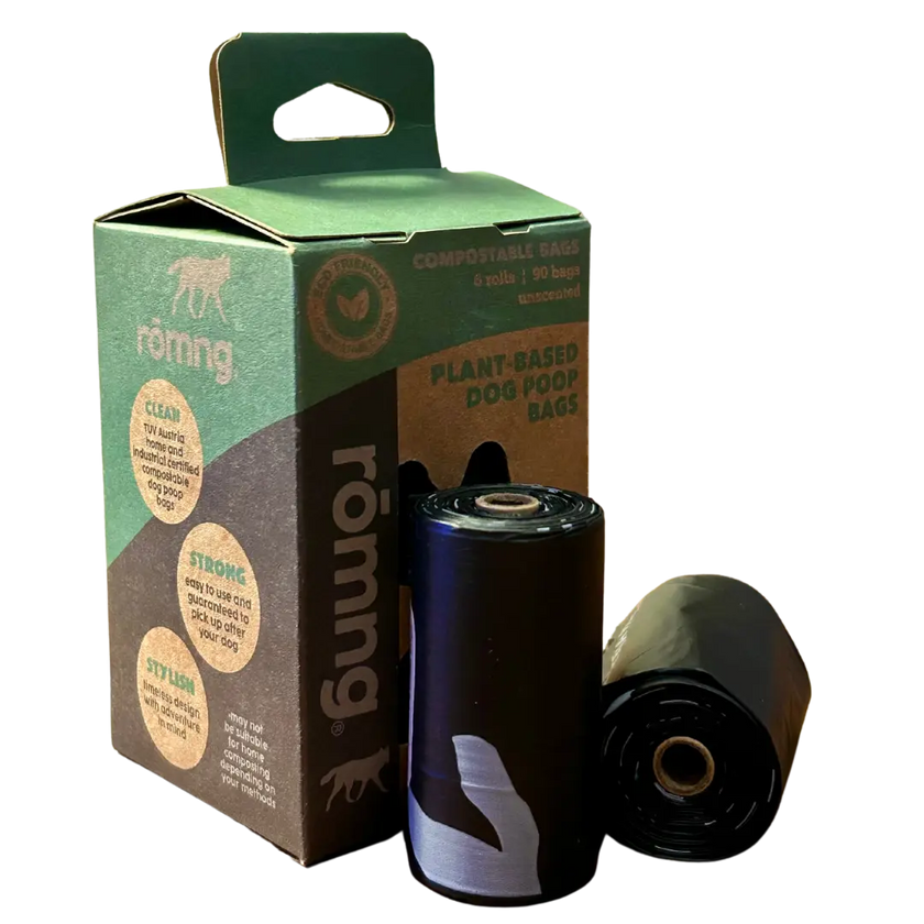 compostable plant-based dog poop bags