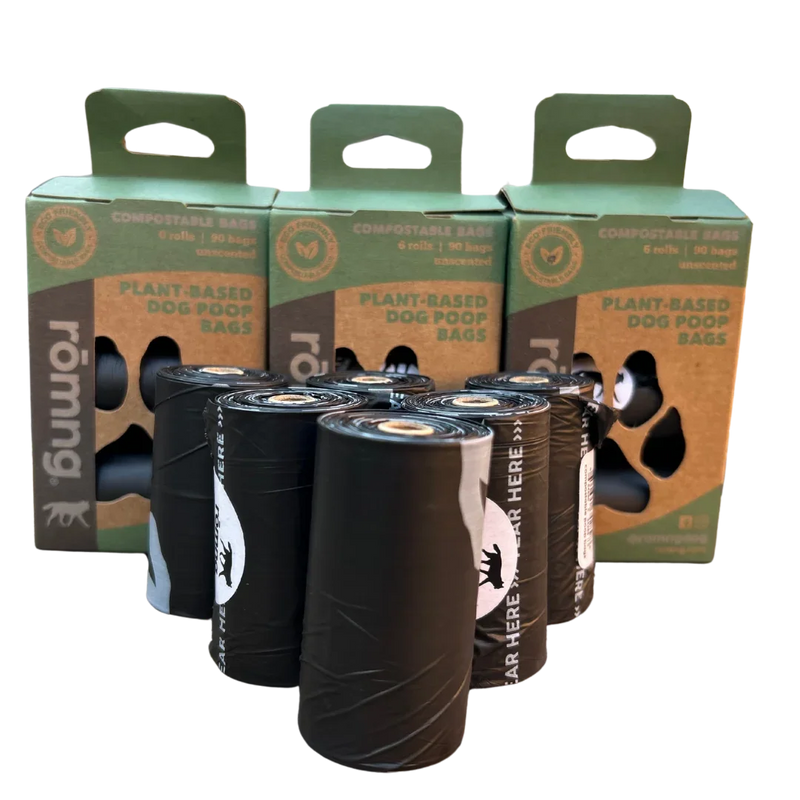 compostable plant-based dog poop bags