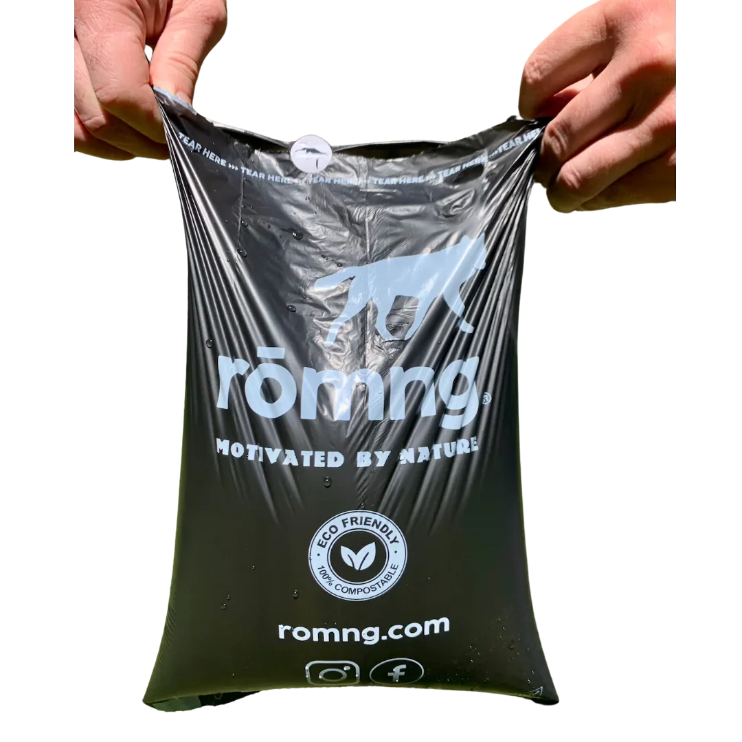 compostable plant-based dog poop bags starter pack