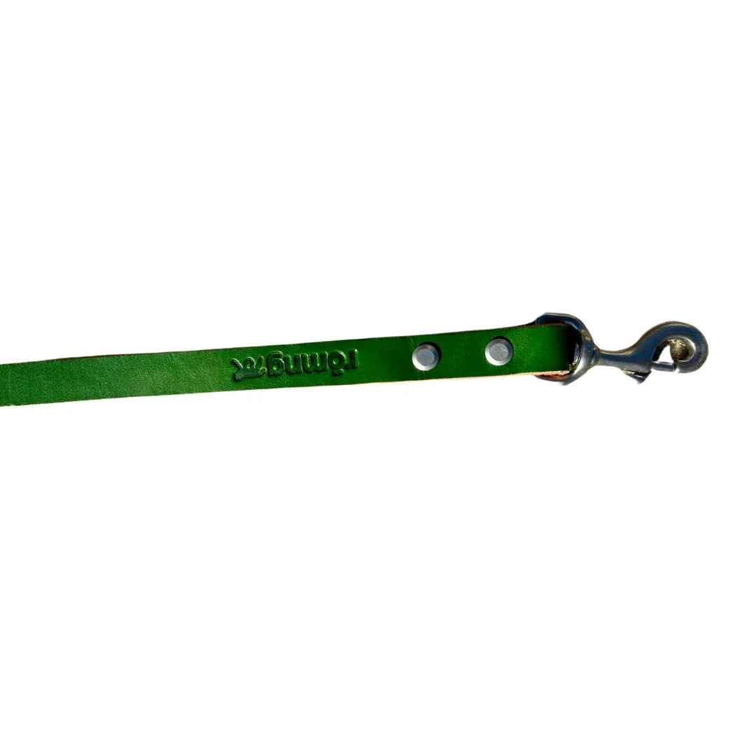 handmade leather dog leash by rōmng