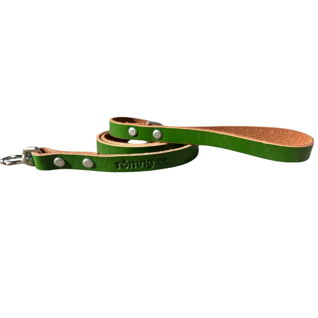 handmade leather dog leash by rōmng