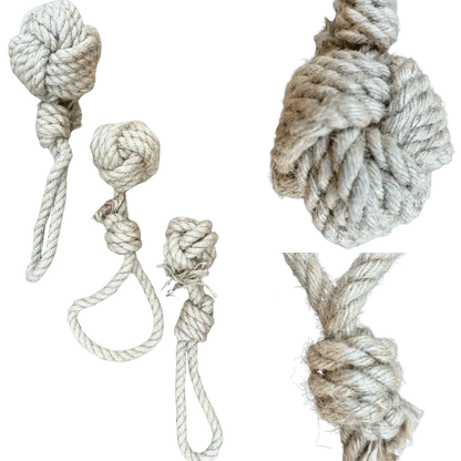 hemp rope dog tug toy rōmng