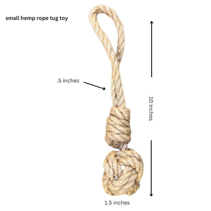 hemp rope dog tug toy rōmng