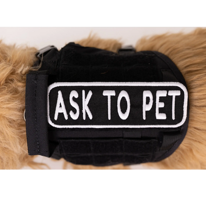 Ask to Pet 2x6 Patch K9 Sport Sack