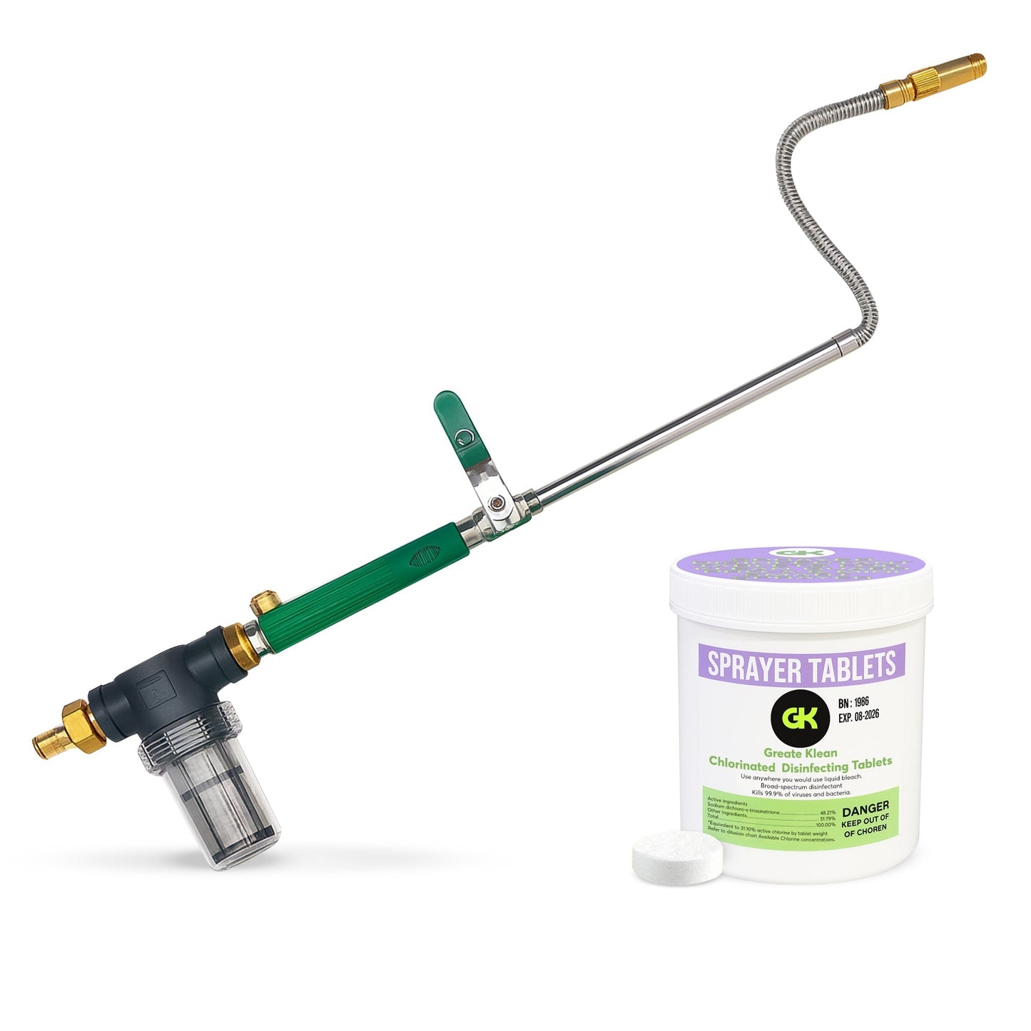 Klean Guard Pro-X Sprayer (Pro-X & 120CT Sprayer Tablets included) Horizon Animal Care