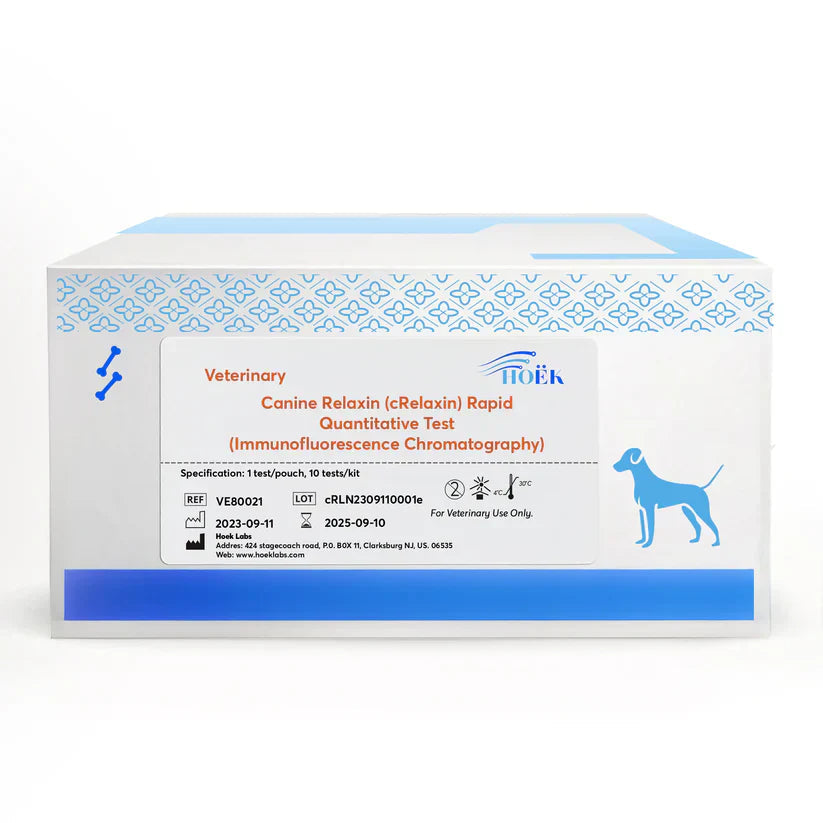 Canine Pregnancy Relaxin (cRelaxin) Rapid Quantitative Testing kits (Immunofluorescence Chromatography=10 kits) Horizon Animal Care