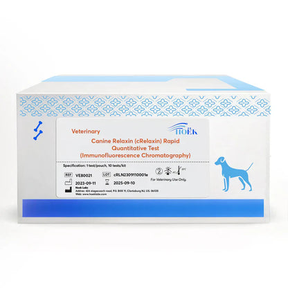 Canine Pregnancy Relaxin (cRelaxin) Rapid Quantitative Testing kits (Immunofluorescence Chromatography=10 kits) Horizon Animal Care