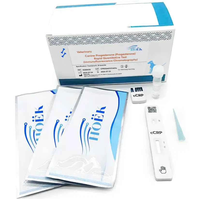 Canine Progesterone Rapid Quantitative Testing Kit (Immunofluorescence Chromatography-10 kits)