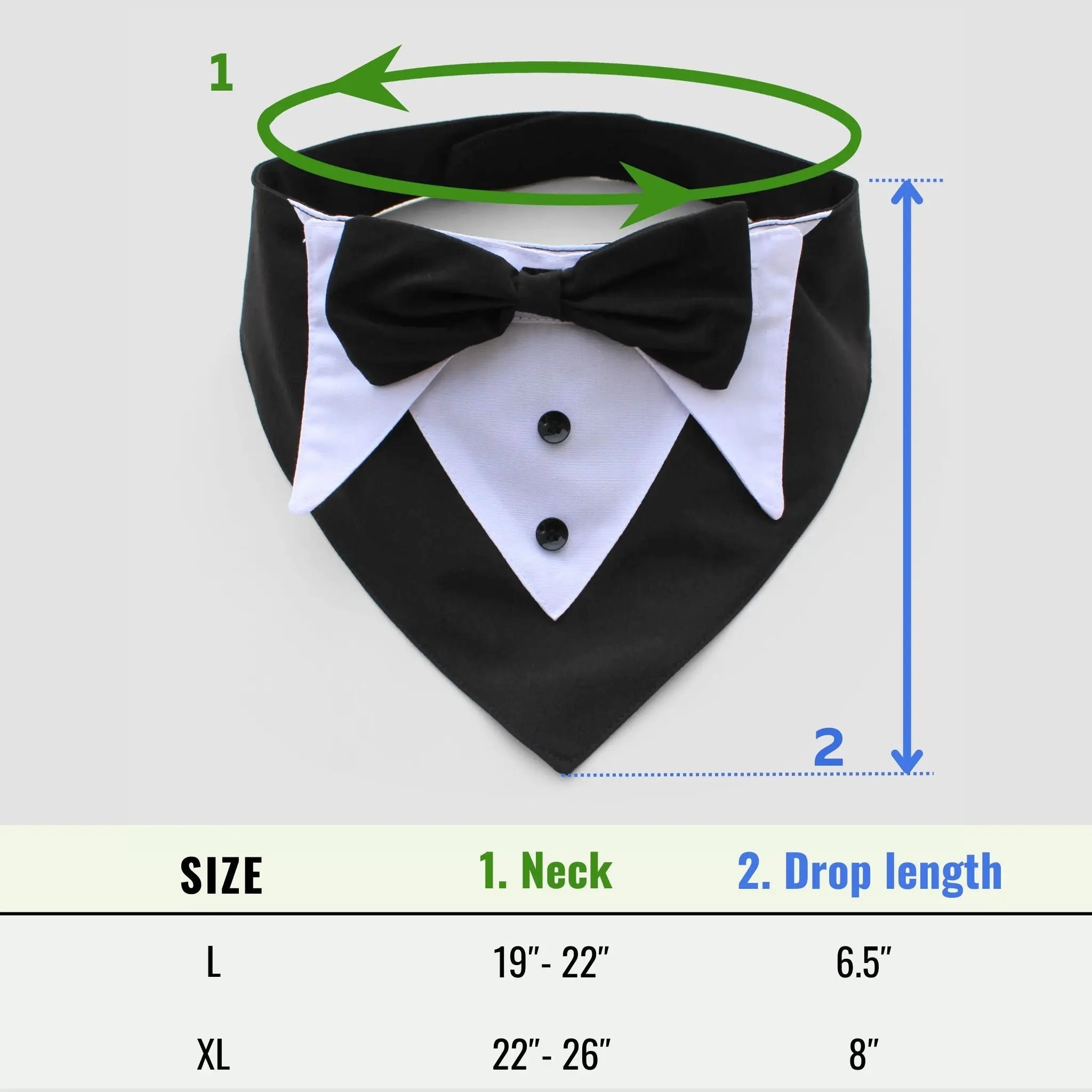 Tuxedo Bandana WOOFESSENTIAL