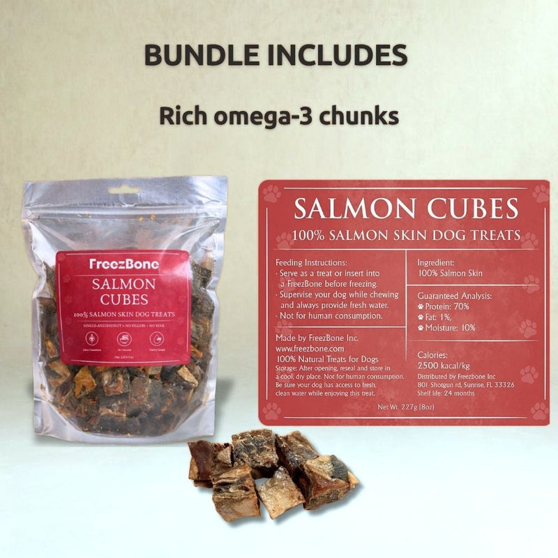 Freezbone Ultimate Dog Treat Bundle – 5 All-Natural Fish & Chicken Treats (Value Size)