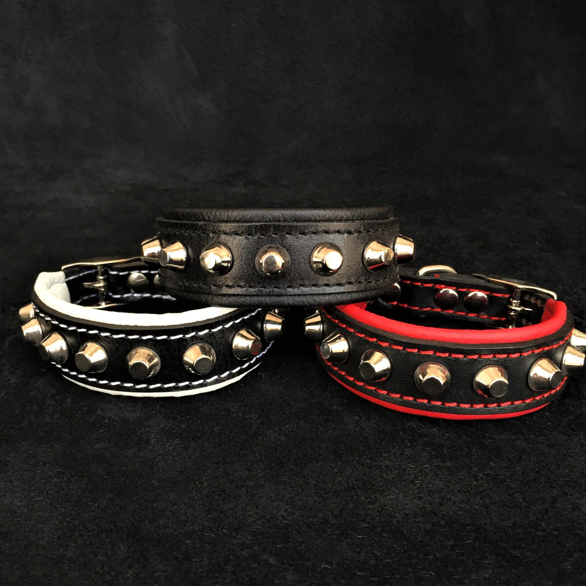 Bestia Rock Leather Dog Collar