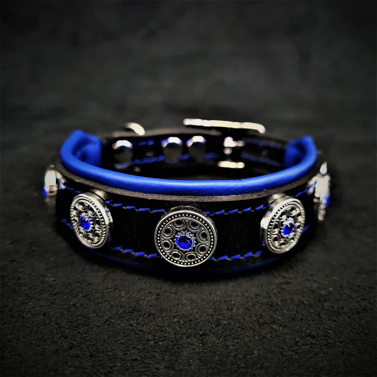 Bestia Bijou Leather Puppy Collar