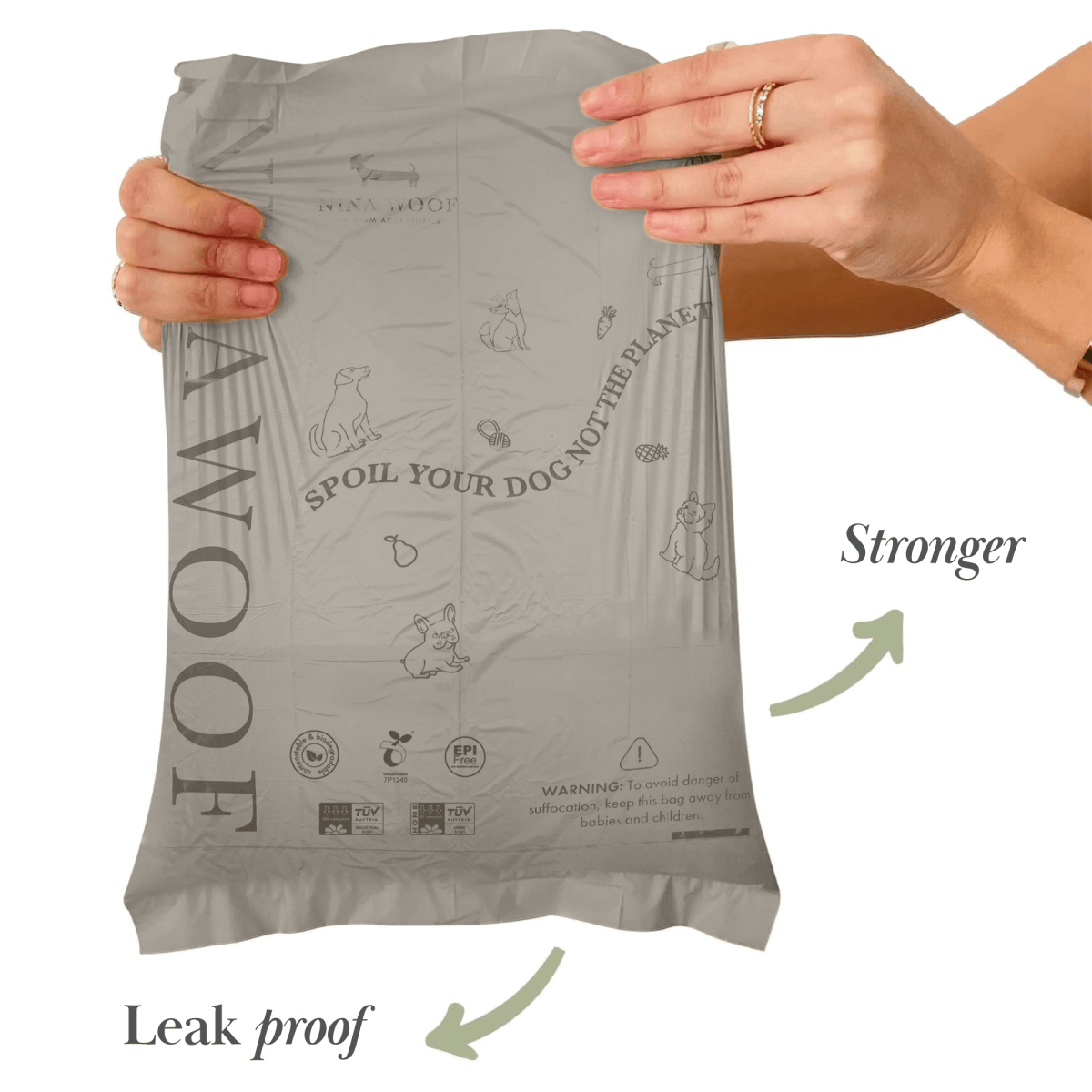 Waste Bags - Biodegradable and Compostable Nina Woof