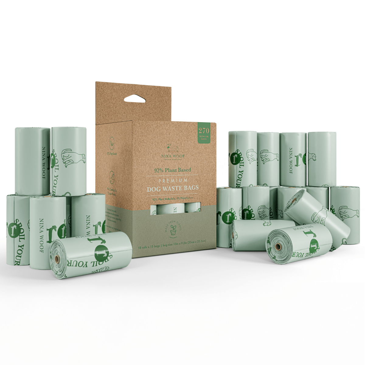 Waste Bags - Plant Based Nina Woof