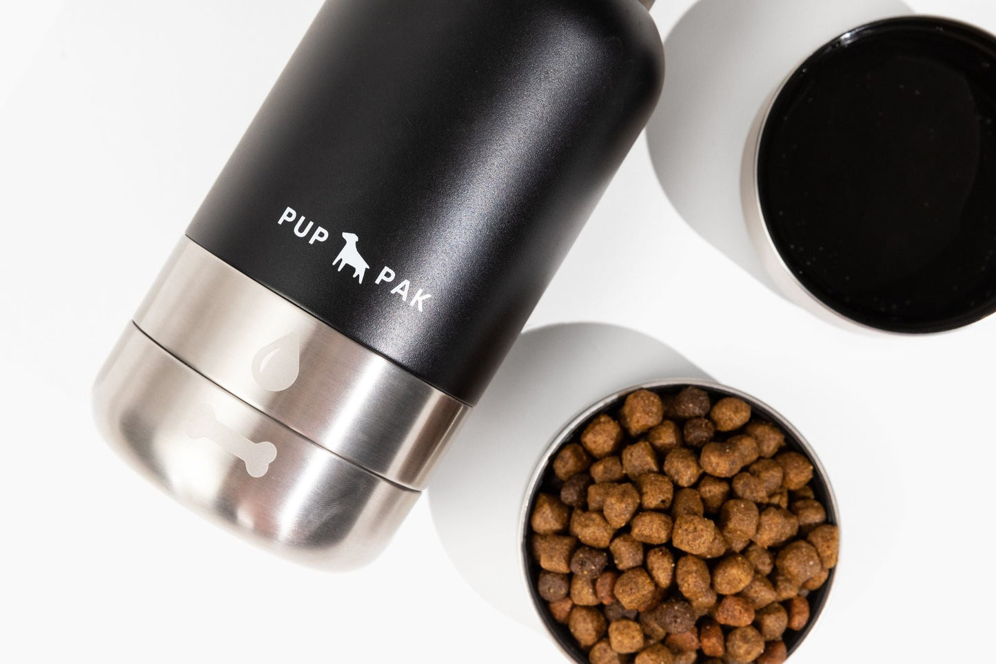 Pup Pak Dog Water Bottle with Detachable Bowls Pup Pak