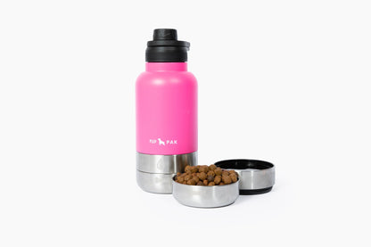 Pup Pak Dog Water Bottle with Detachable Bowls Pup Pak