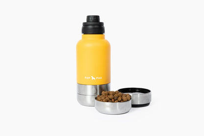 Pup Pak Dog Water Bottle with Detachable Bowls Pup Pak