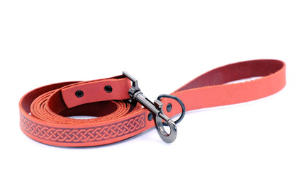 Celtic Sport Leather Collar and Leash Set Euro-Dog Collars and Leads